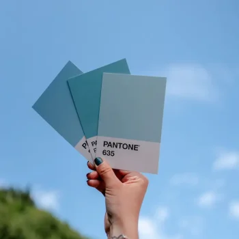 Farbkarten für ein Grafik Design Projekt